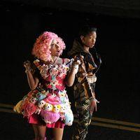 Nicki Minaj and Willow Smith on the set for the music video of 'Fireball' | Picture 118012